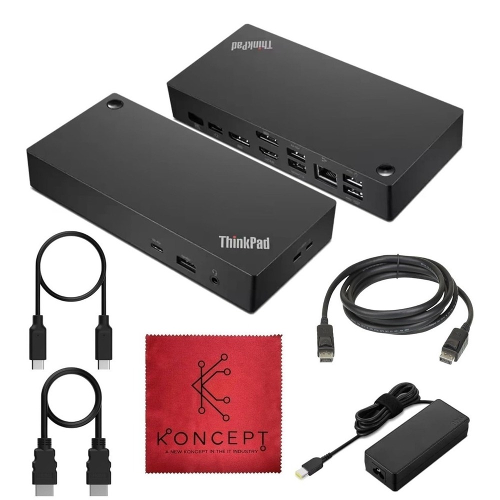 Lenovo ThinkPad Docking Station Dual 2 Monitor Display 90W Charge Hub 40AY0090US